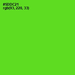 #5DDC21 - Bright Green Color Image