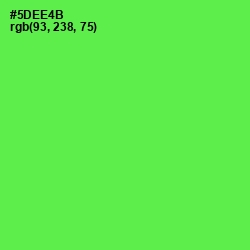 #5DEE4B - Screamin' Green Color Image