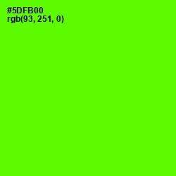 #5DFB00 - Bright Green Color Image