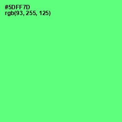 #5DFF7D - Screamin' Green Color Image