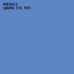 #5E85C5 - Havelock Blue Color Image