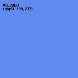 #5E8BED - Cornflower Blue Color Image