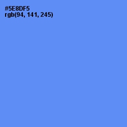 #5E8DF5 - Cornflower Blue Color Image