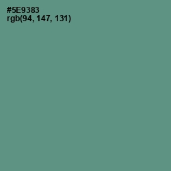 #5E9383 - Smalt Blue Color Image