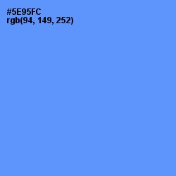 #5E95FC - Cornflower Blue Color Image