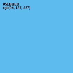 #5EBBED - Picton Blue Color Image