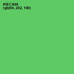 #5ECA64 - Emerald Color Image