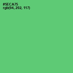 #5ECA75 - Emerald Color Image