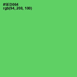 #5ED064 - Emerald Color Image