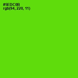 #5EDC0B - Bright Green Color Image