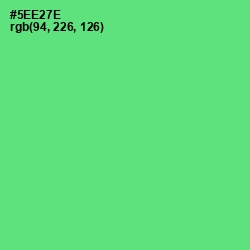 #5EE27E - Pastel Green Color Image