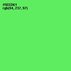 #5EED61 - Screamin' Green Color Image