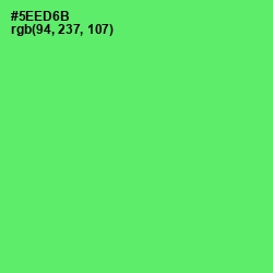 #5EED6B - Screamin' Green Color Image