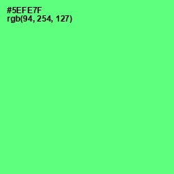 #5EFE7F - Screamin' Green Color Image