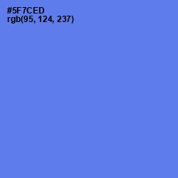 #5F7CED - Royal Blue Color Image