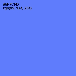 #5F7CFD - Royal Blue Color Image