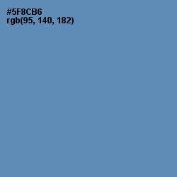 #5F8CB6 - Hippie Blue Color Image