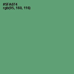 #5FA074 - Aqua Forest Color Image