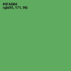 #5FAB60 - Aqua Forest Color Image