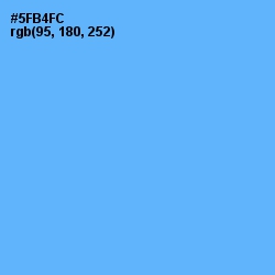 #5FB4FC - Picton Blue Color Image