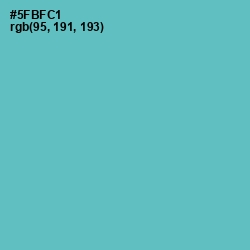 #5FBFC1 - Shakespeare Color Image