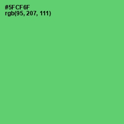 #5FCF6F - Emerald Color Image