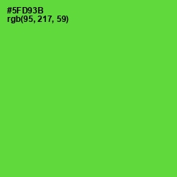 #5FD93B - Bright Green Color Image