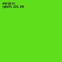 #5FDE1C - Bright Green Color Image