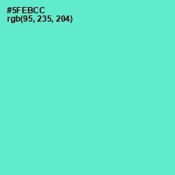 #5FEBCC - Downy Color Image