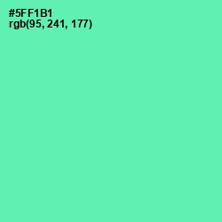 #5FF1B1 - De York Color Image