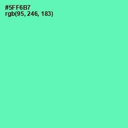 #5FF6B7 - De York Color Image