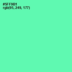 #5FF9B1 - De York Color Image