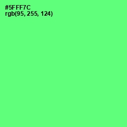 #5FFF7C - Screamin' Green Color Image