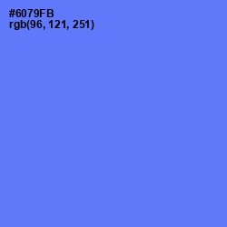 #6079FB - Royal Blue Color Image