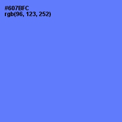 #607BFC - Royal Blue Color Image