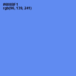 #608BF1 - Cornflower Blue Color Image