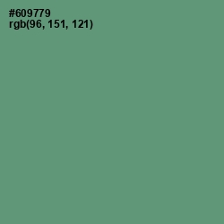 #609779 - Viridian Green Color Image