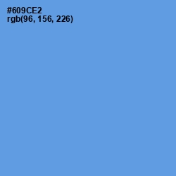 #609CE2 - Cornflower Blue Color Image