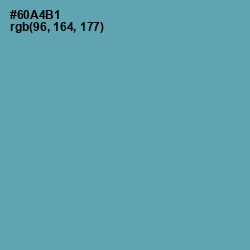 #60A4B1 - Gumbo Color Image