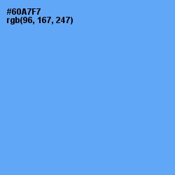 #60A7F7 - Cornflower Blue Color Image