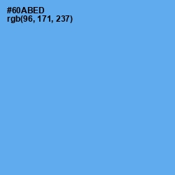 #60ABED - Cornflower Blue Color Image