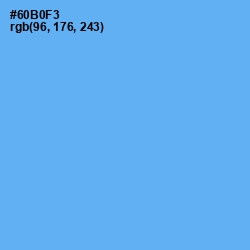 #60B0F3 - Cornflower Blue Color Image