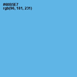 #60B5E7 - Picton Blue Color Image