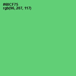 #60CF75 - Pastel Green Color Image