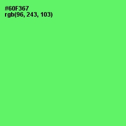 #60F367 - Screamin' Green Color Image
