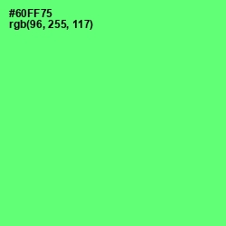 #60FF75 - Screamin' Green Color Image