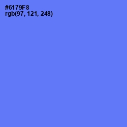 #6179F8 - Royal Blue Color Image