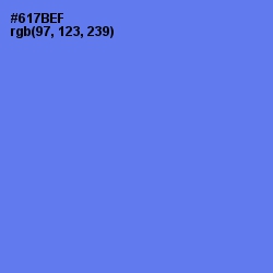 #617BEF - Royal Blue Color Image