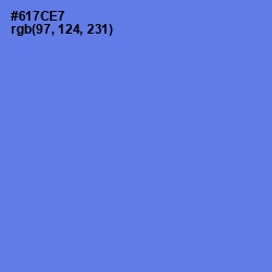 #617CE7 - Moody Blue Color Image