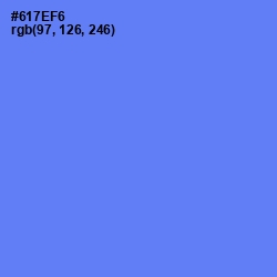 #617EF6 - Royal Blue Color Image